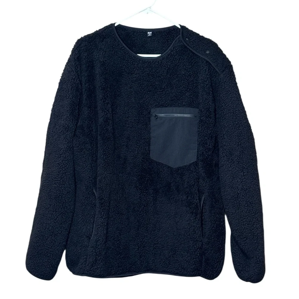 Fleece UNIQLO Engineered Garments,Unisex,Black,100% Polyester
